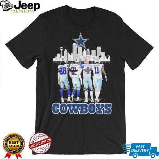 Dallas Cowboys Skyline Team Players Signatures Shirt