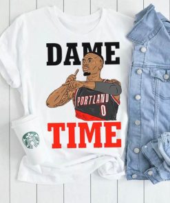 Dame time art damian lillard shirt