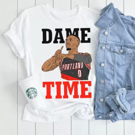 Dame time art damian lillard shirt