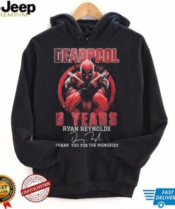 Deadpool 6 Years Ryan Reynolds Thank You For The Memories Signature Shirt
