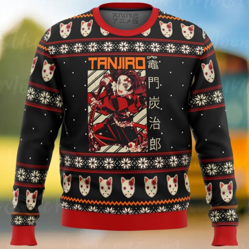 Demon Slayer Tanjiro Ugly Christmas Sweater