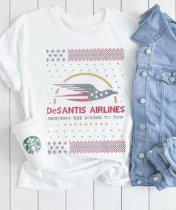 Desantis Airlines Bringing The Border To You Christmas Ugly Sweatshirt