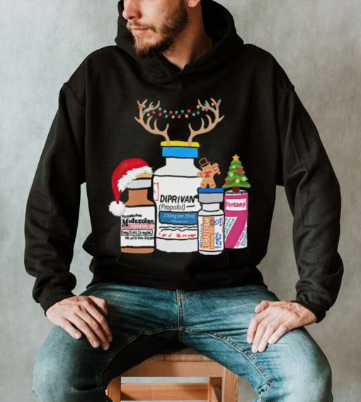 Diprivan Fentanyl Midazolam Merry Christmas Shirt