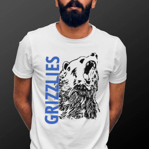 Distressed Grizzly Bear Sports Or Workout Design Memphis Grizzlies Shirt