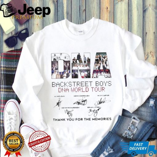 Dna Backstreet Boys Dna World Tour Thank You For The Memories Shirt