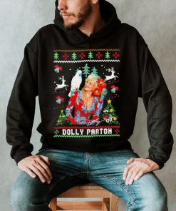 Dolly Parton signature Christmas holiday ugly Xmas shirt