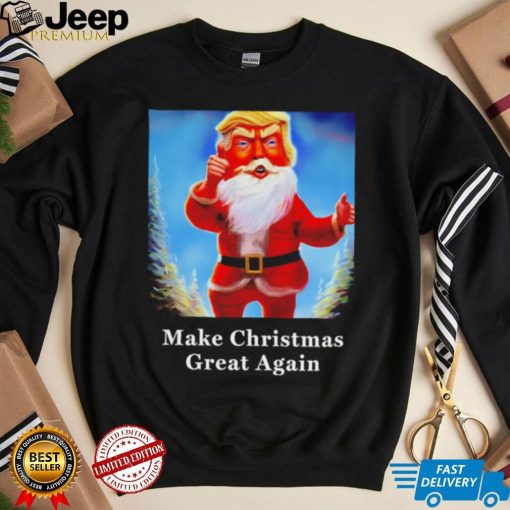 Donald Trump MAGA Santa Claus Make Christmas great again shirt