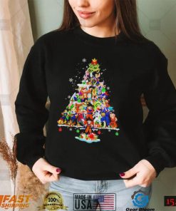 Dragon Ball Z Character Christmas Tree Shirt