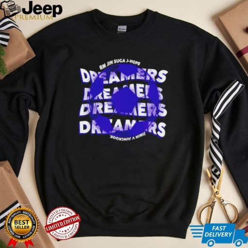 Dreamers soccer RM Jin Suga J Hope shirt