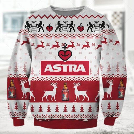 Drink Astra Beer Ugly Christmas Sweater Unisex