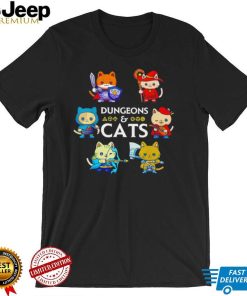 Dungeons and Cats cute characters shirt0