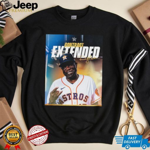 Dusty Baker Contract Extended Signatures Shirt