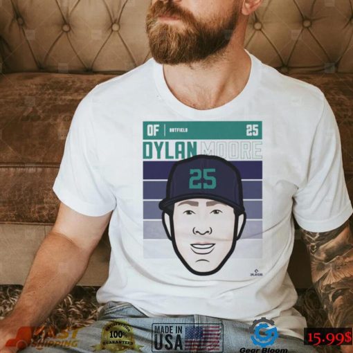 Dylan Moore Seattle Fade Baseball Shirt0