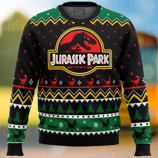 Ethics of Cloning Jurassic Park Ugly Christmas Sweater