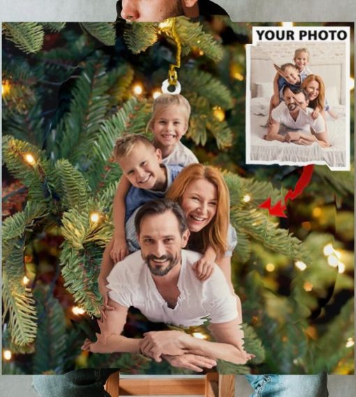 Family Cute Custom Photo Ornament