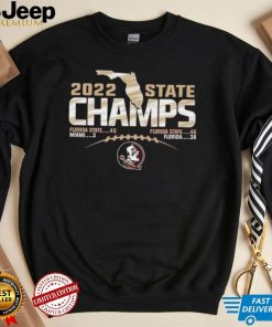 Florida State Seminoles 2022 State Champions Football Score T Shirt