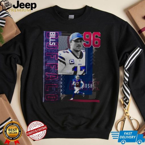 Football Paper Poster Bills Josh Allen T Shirt