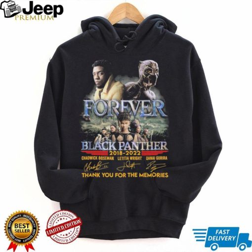 Forever Black Panther 2018 2022 Thank You For The Memories Signatures Shirt