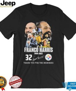 Franco Harris 1950 2022 Thank You For The Memories Signatures Shirt