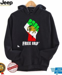 Free Iran unity fist with lion logo shirt