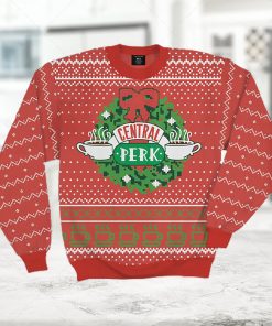 Friends Central Perk Wreath Ugly Christmas Sweater