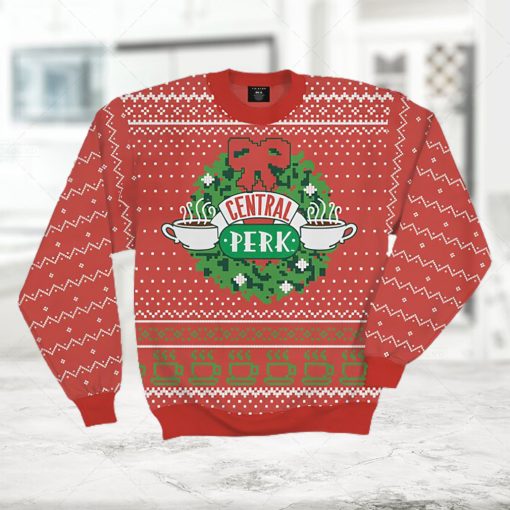 Friends Central Perk Wreath Ugly Christmas Sweater