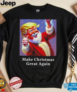 Funny Donald Trump Claus Christmas art shirt