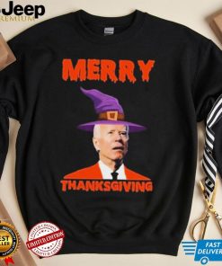 Funny Joe Biden Merry Thanksgiving Confused Shirt