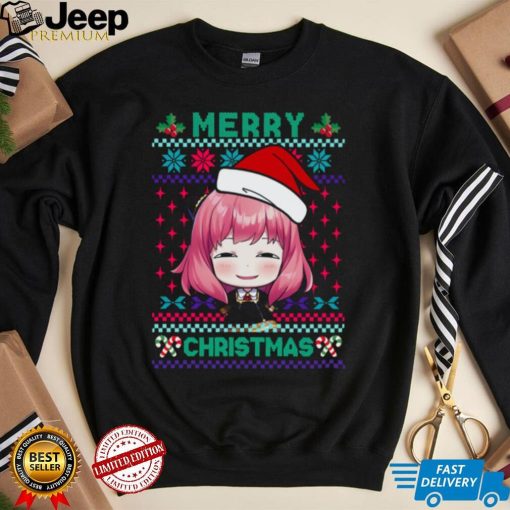 Funny Meme Face Anya Forger Spy X Family Ugly Christmas Unisex Sweatshirt