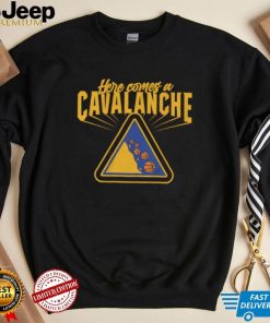 Cleveland basketball here comes a Cavalanche sport shirt