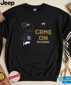 Game On Baltimore Raven Lamar Jackson Pixel Shirt