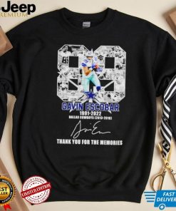 Gavin Escobar 1991 2022 Dallas Cowboys 2013 2016 thank you for the memories signature shirt