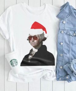 George Washington santa hat Christmas shirt