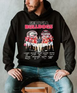 Georgia Bulldogs Team 2022 National Champions Signatures Shirt