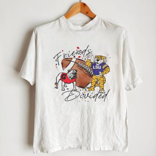 Georgia Bulldogs Vs LSU Tigers Friends House Divided Shirt