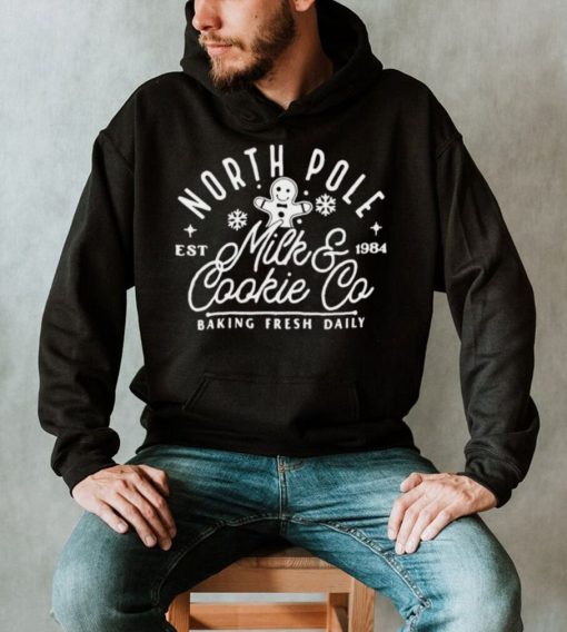 Gingerbread North Pole Milk and Cookie CO shirt