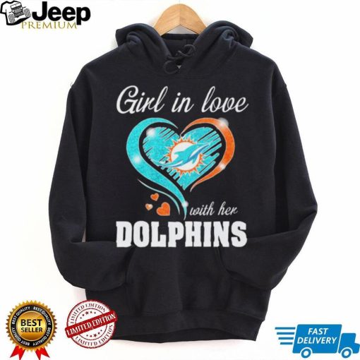 Girl In Love Heart Dolphins Shirt