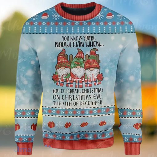 Gnomes Santa Ugly Xmas Sweater