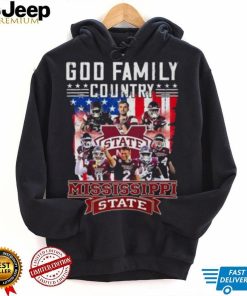 God Family Country Mississippi State Bulldogs Signatures Shirt