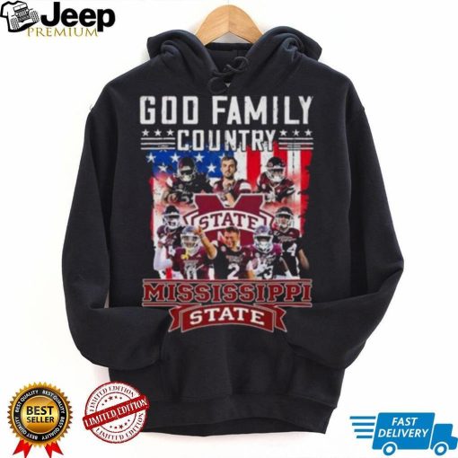 God Family Country Mississippi State Bulldogs Signatures Shirt