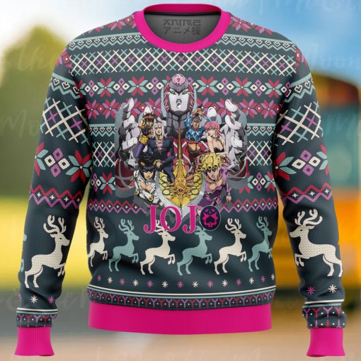 Golden Wind Jojo’s Bizarre Adventure Ugly Christmas Sweater