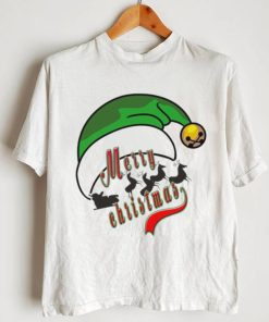 Green Santa Hat Merry Christmas Shirt