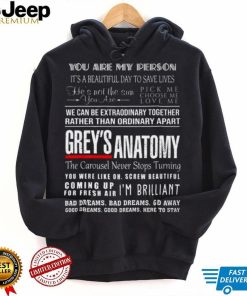Grey’s Anatomy You are my person it’s a beautiful day to save lives 2022 shirt
