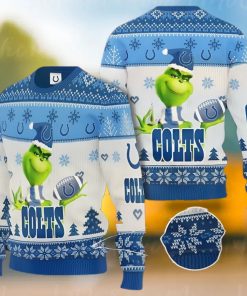Grinch Indianapolis Colts All Over Print 3D Ugly Christmas Sweater