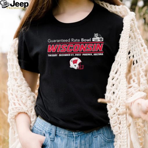 Guaranteed Rate Bowl 2022 Wisconsin Badgers Helmet shirt