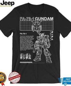 Gundam Fa 78 1 Black And White Mobile Suit Gundam shirt