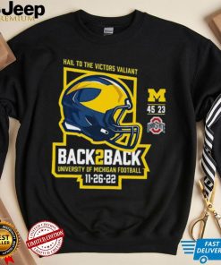 Hail To The Victors Valiant Michigan Wolverines Football Back To Back Shirt