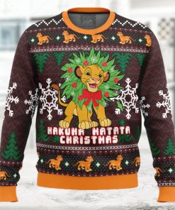 Hakuna Matata Lion King Ugly Christmas Sweater