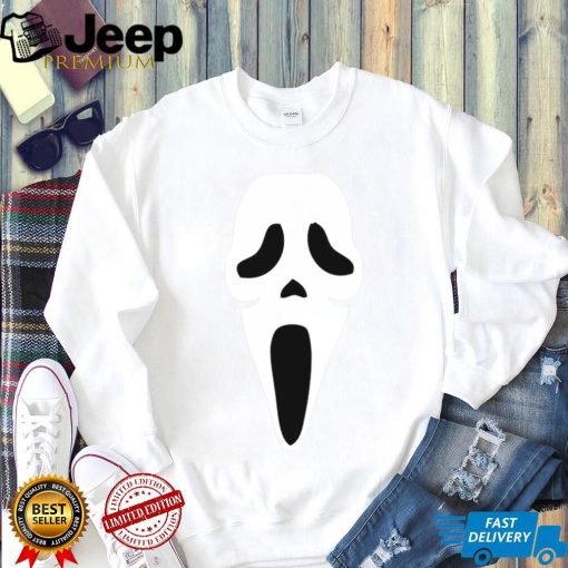 Halloween Ghost Spooky Face Scream Mask Face Shirt