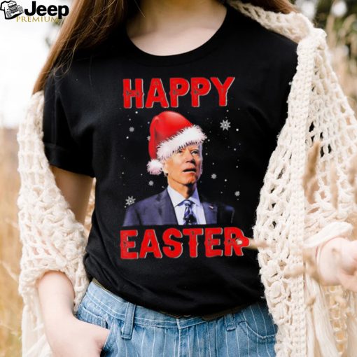 Happy Easter Xmas Merry Chrismas Anti Joe Biden Funny Shirt